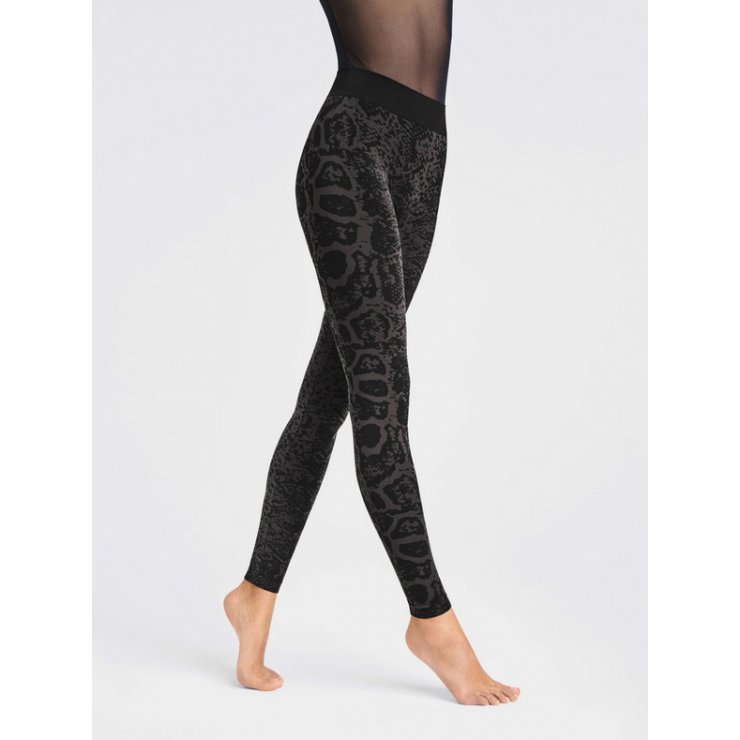 Blotched Snake Leggins [Nearly black/black]